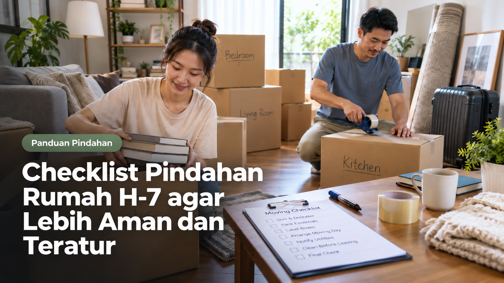 Checklist pindahan rumah H-7 agar proses pindahan lebih aman rapi dan teratur