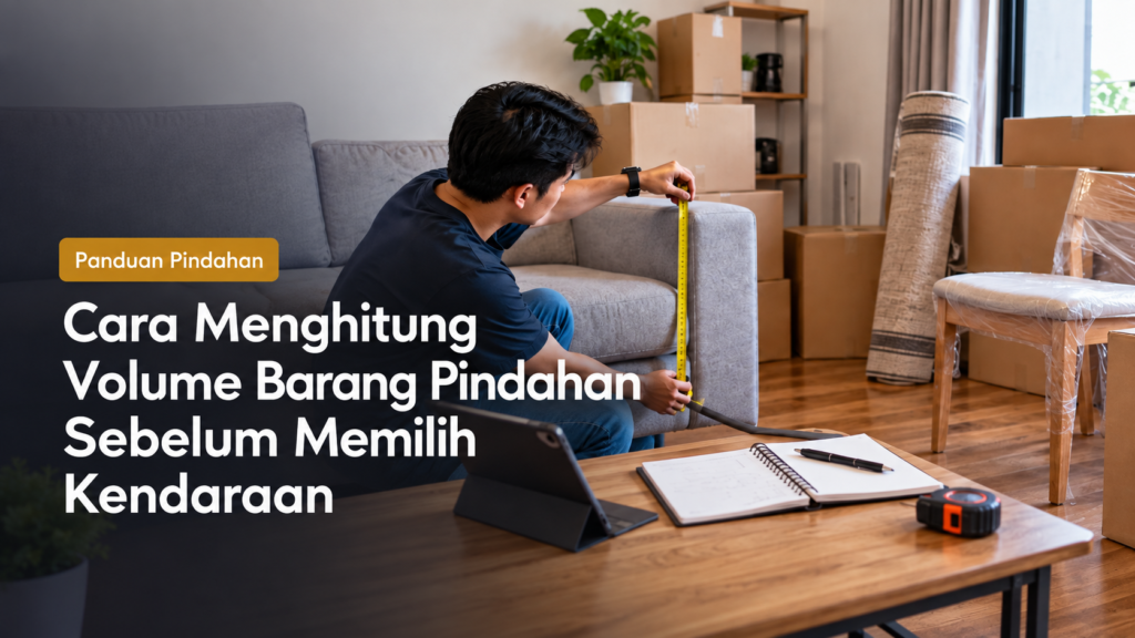 Cara menghitung volume barang pindahan sebelum memilih kendaraan yang sesuai
